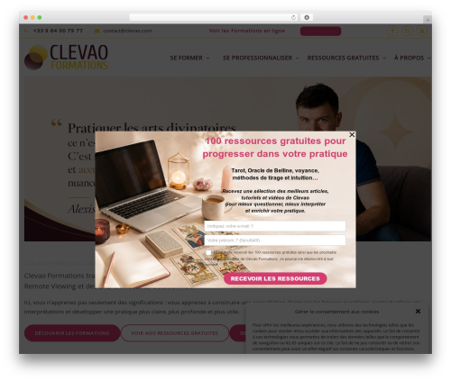 Coaching WordPress theme - clevao.com