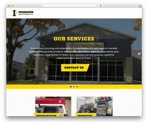 Custom Theme WordPress theme - ironside-apparel.com