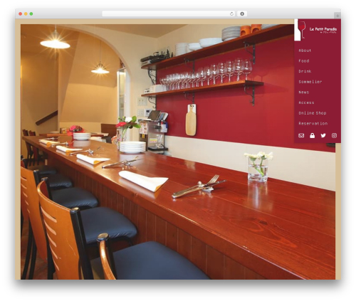 custom WordPress theme - le-petit-paradis.net