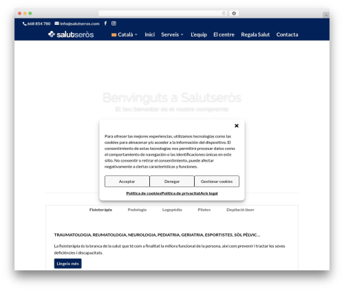 Divi WordPress theme - salutseros.com