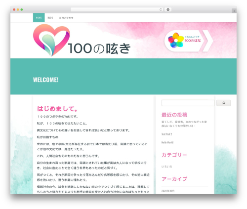 Flow WordPress theme - 100notsubuyaki.com