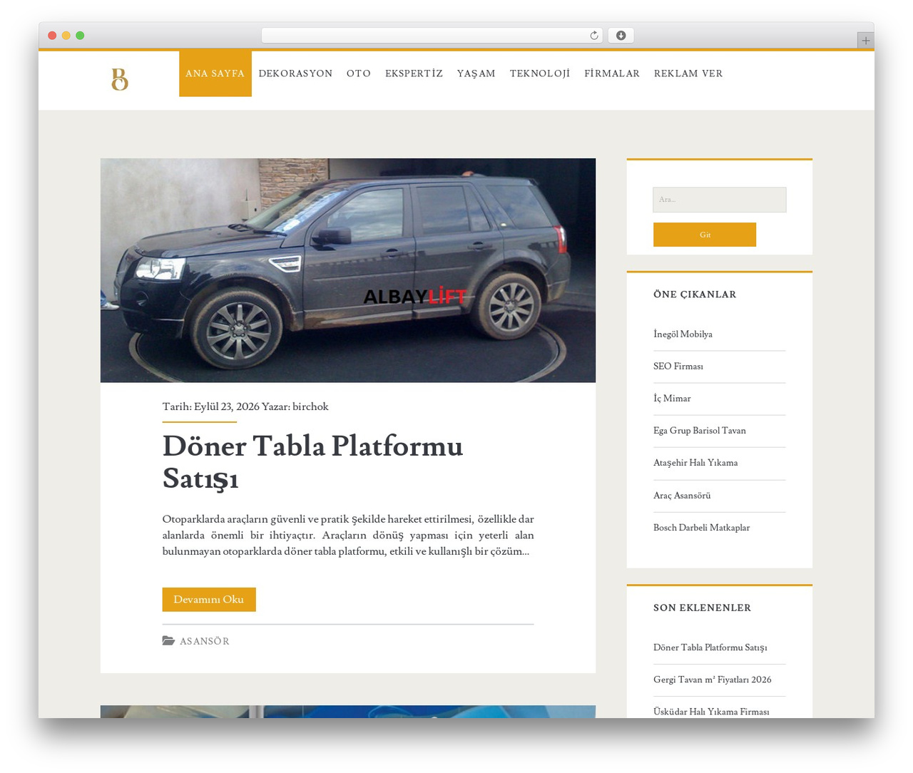 Ignite WordPress theme design - birchok.com