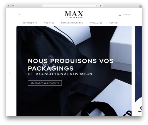 Max Pack WordPress theme design - max-pack.fr