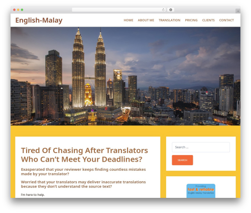 Phoenix theme WordPress - english-malay.com