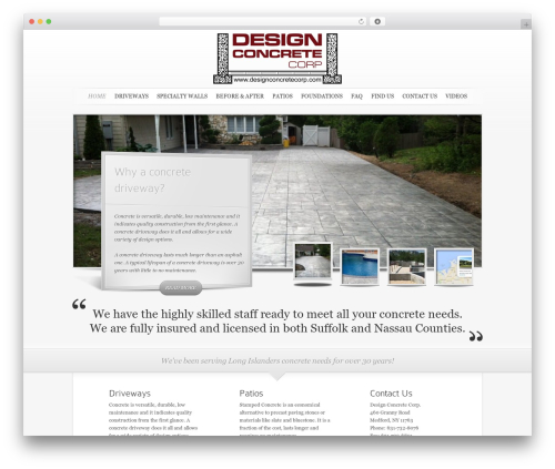 SimplePress WordPress theme - designconcretecorp.com
