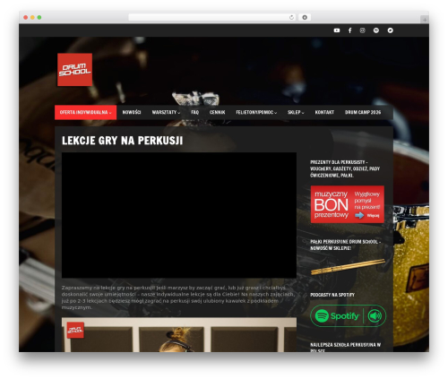 Soundboard shortcodes WordPress plugin - drumschool.pl