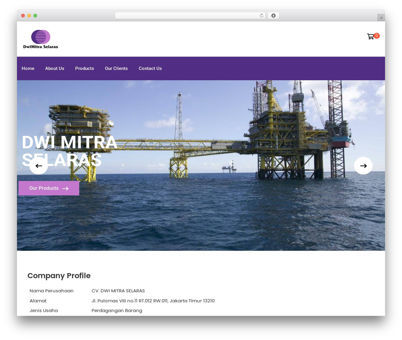 Speedia WP theme - dwimitraselaras.com