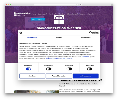 Marquee running text WordPress plugin - diakonie-weener.de