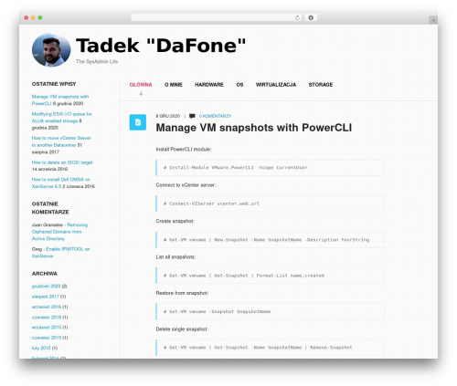 WordPress theme Focused - dafone.pl