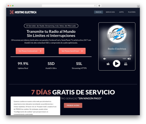 Cloudme WordPress theme - hostingelectrica.net