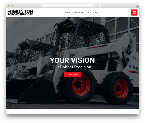 constor best WordPress theme - edmontonbobcatservices.com