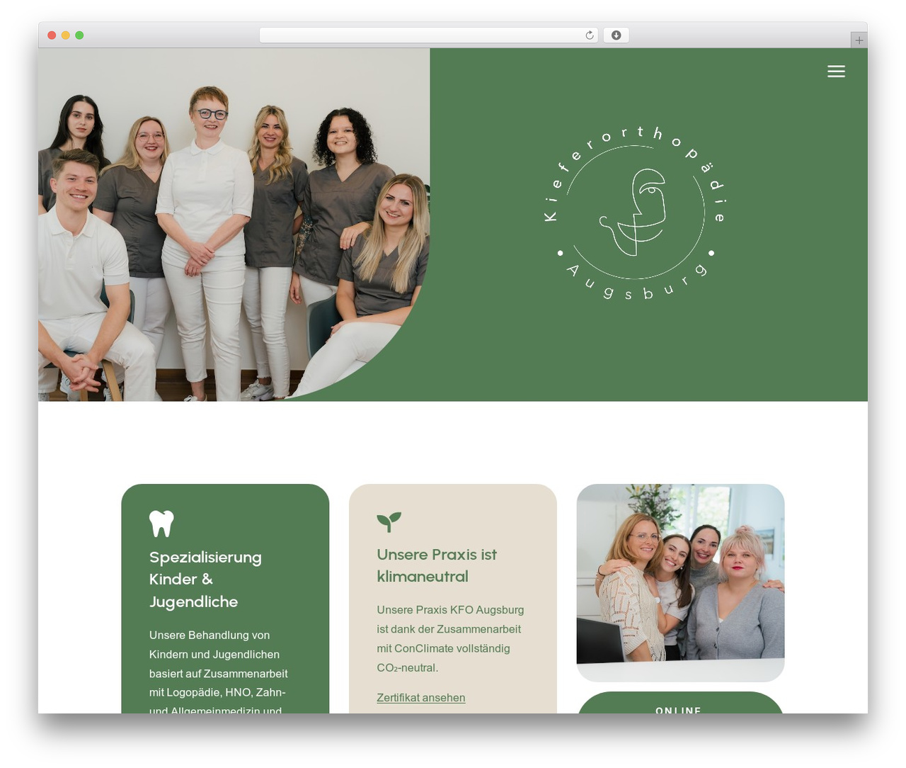 Divi WordPress theme - kfo-augsburg.de