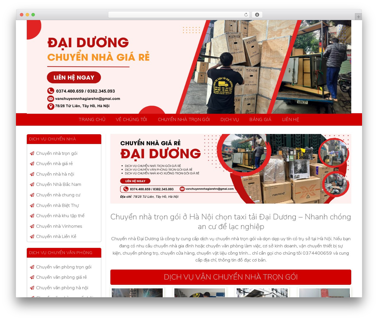 Flatsome WordPress theme - vanchuyennhagiarehanoi.com