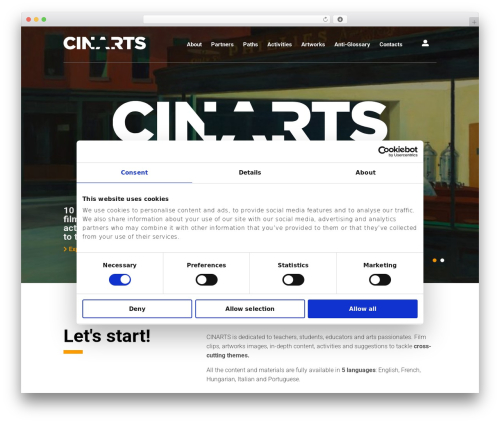 Qtheme best WordPress theme - cinarts.eu