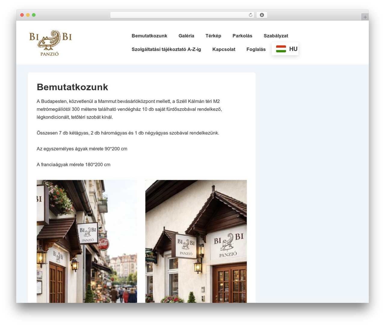 Responsive WordPress theme - bibipanzio.hu