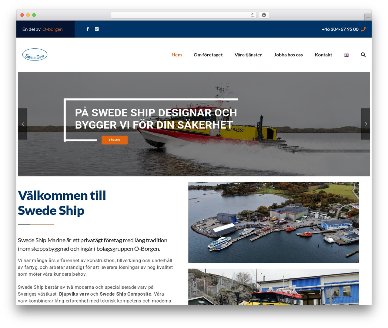 Solustrid theme WordPress - swedeship.se