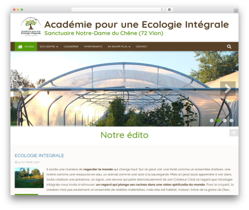 Theme WordPress 6temflex - academie-ecologie-integrale.org