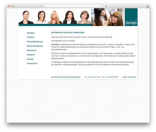 Theme WordPress Bootstrap Ultimate - dermapo.de