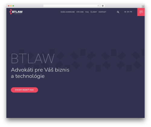 visibility company WordPress theme - btlaw.sk