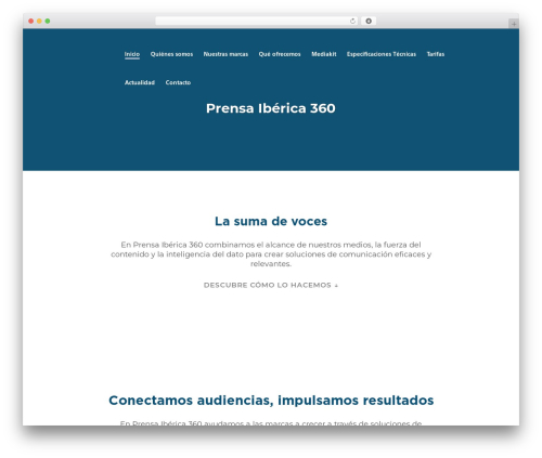WordPress theme Divi - prensaiberica360.es