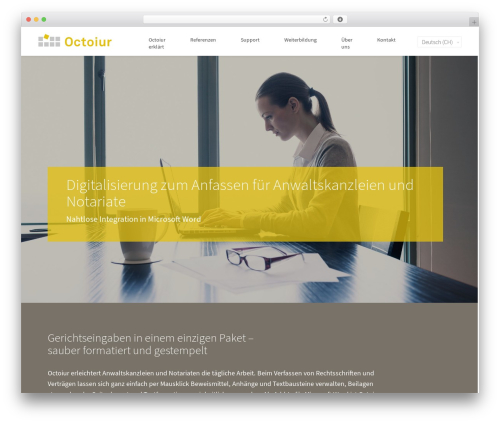 WordPress theme Mustersite - octoiur.com