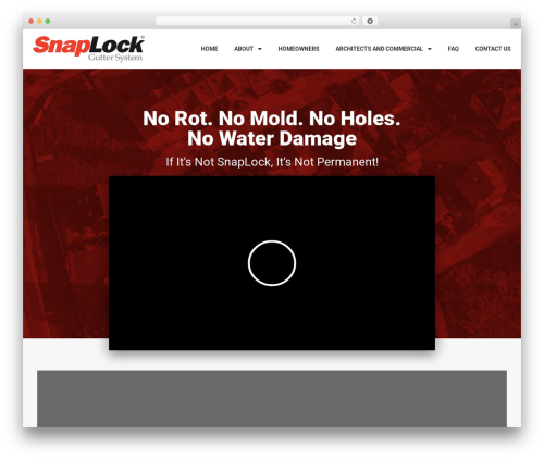 WordPress theme Snap Lock - snaplockgutters.com