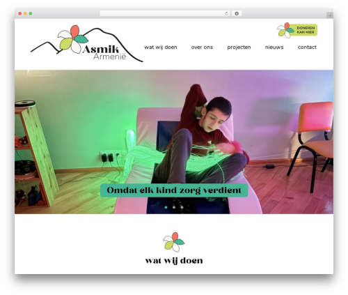 ASM WordPress theme - asmik-armenie.com
