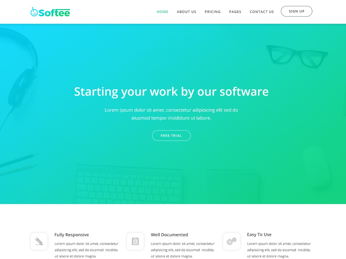 Softee theme WordPress by Hastech