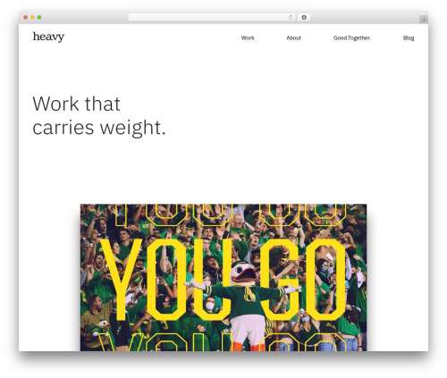 Theme WordPress Heavy - heavydoesit.com