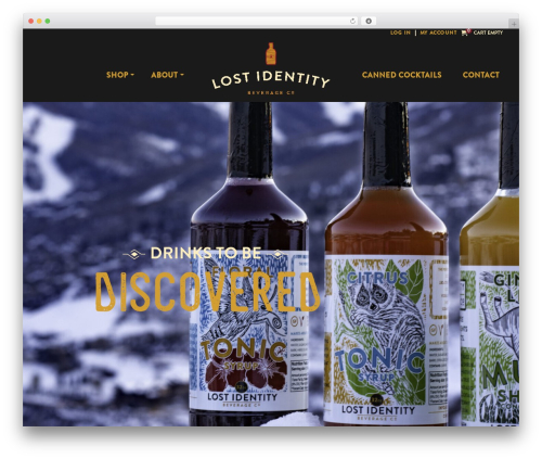 WordPress theme WP Bootstrap - lostidentitybeverage.com