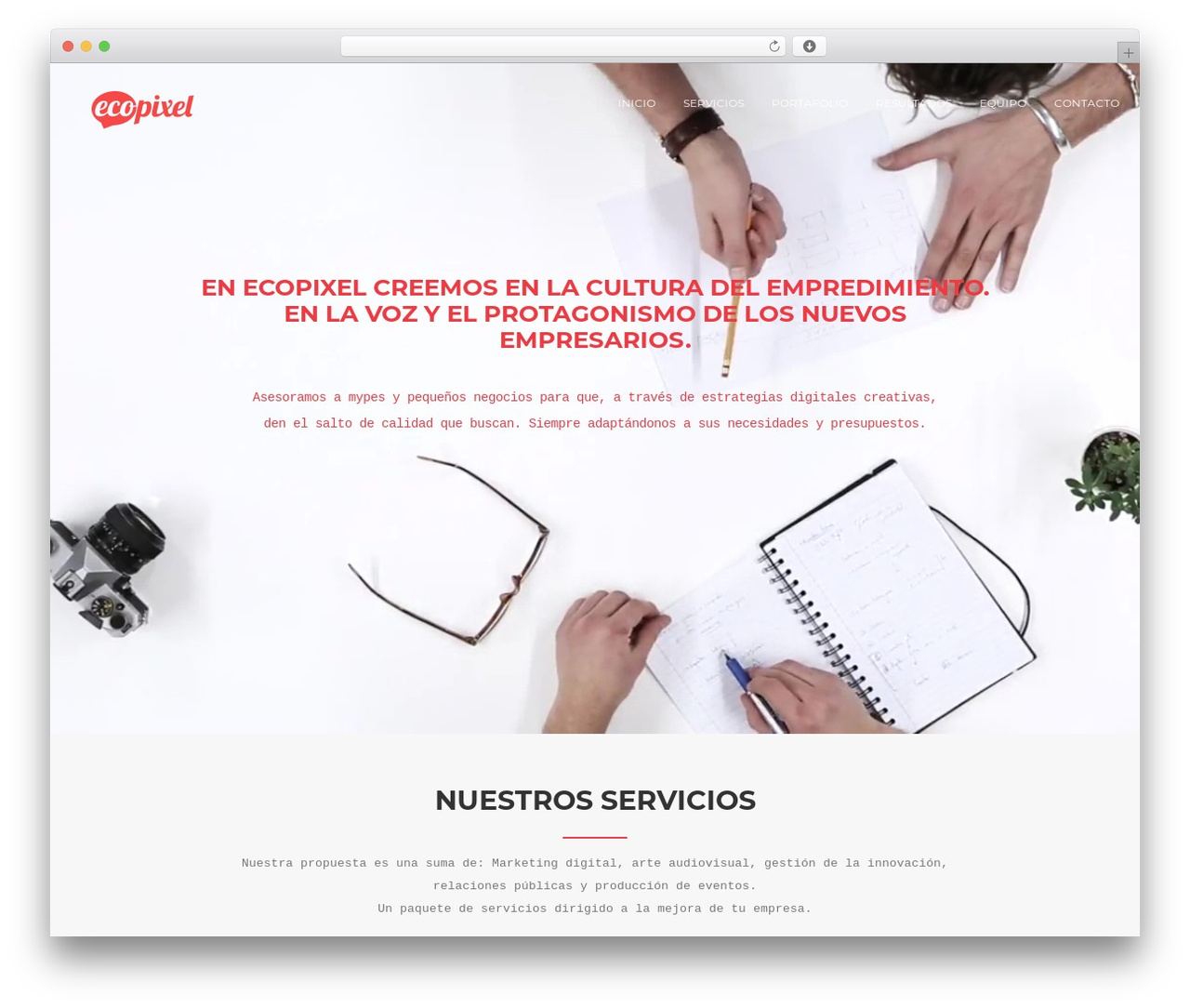 WordPress theme Comilla - ecopixelstudio.com