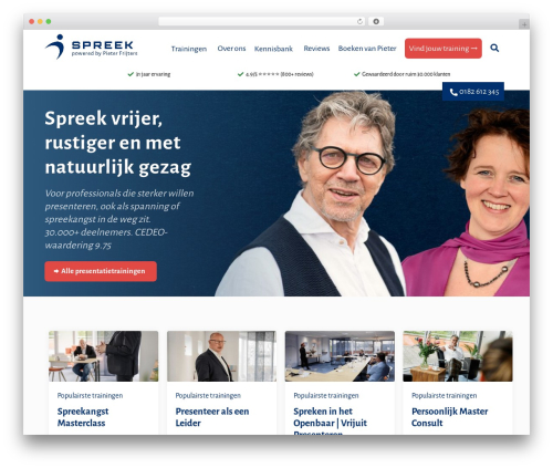 Grid layout builder WordPress plugin - spreek.nl