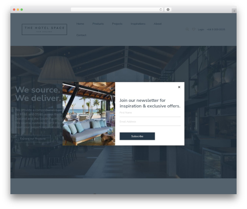 WordPress theme Engage - thehotelspace.co.nz