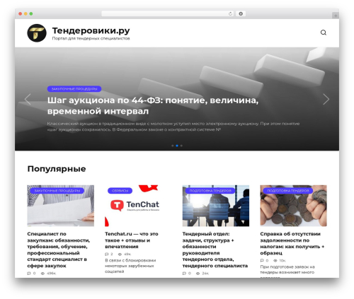 Expert review WordPress plugin - tenderoviki.ru
