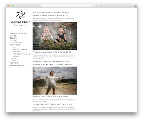 WordPress theme Side Grid Responsive WordPress Theme - dawidklein.com