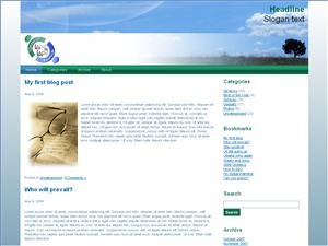 wordpress02 top WordPress theme by Artisteer