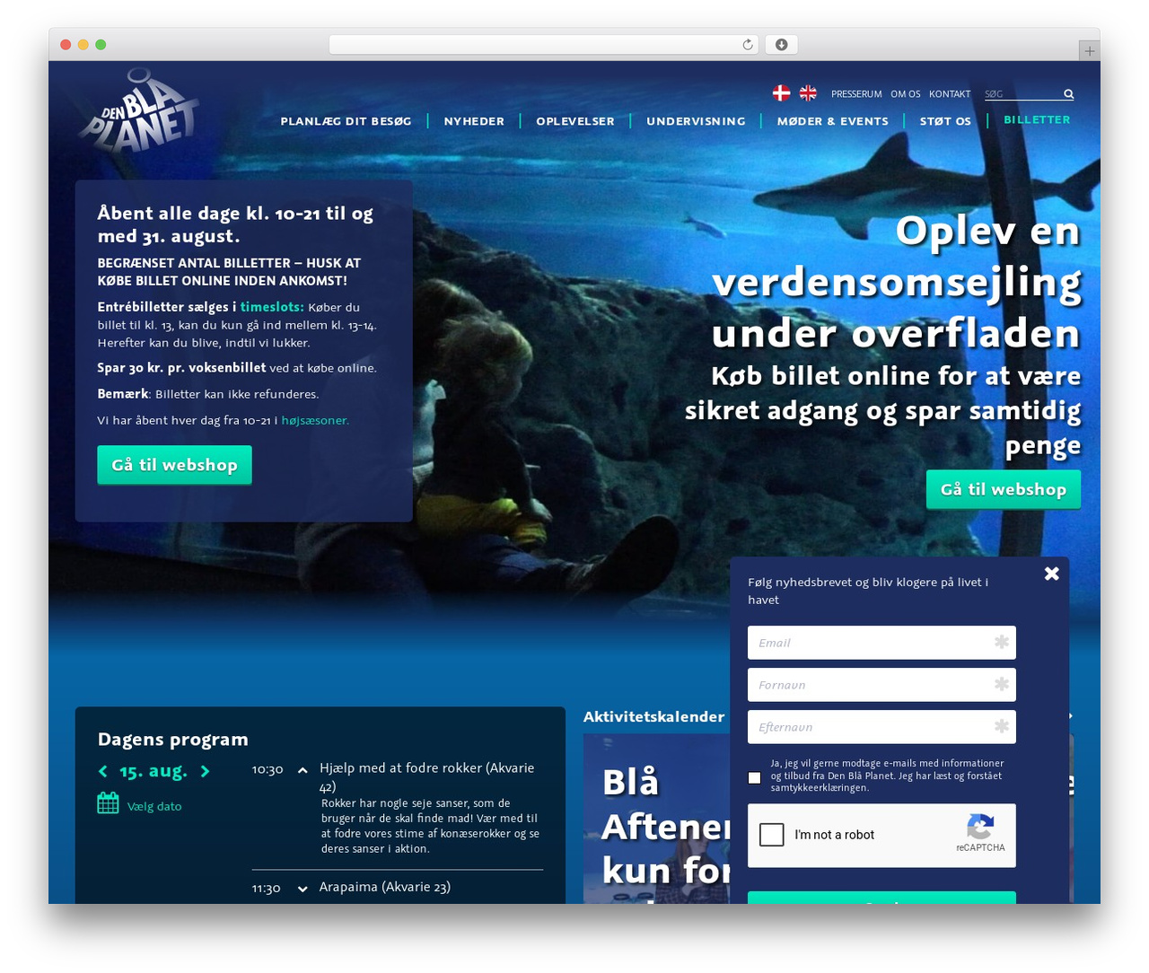 denblaaplanet WordPress theme - denblaaplanet.dk