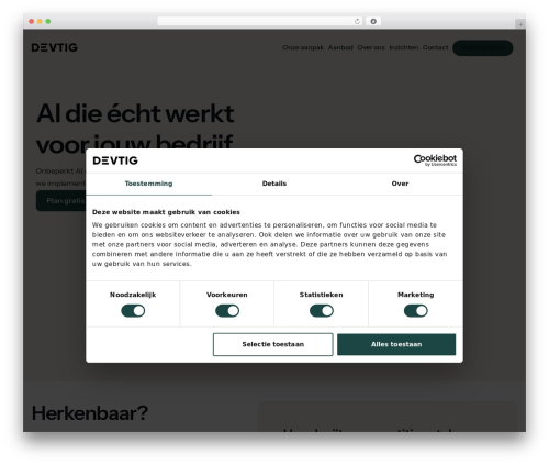 DEVTIG best WordPress theme - devtig.nl