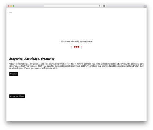 Etch Theme WordPress theme - westsidesewing.com