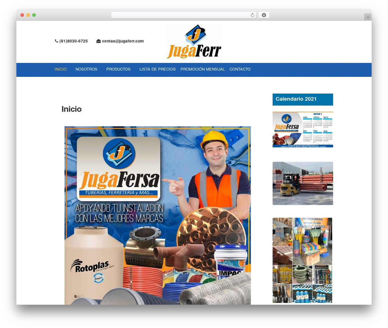 Storefront WordPress theme - jugaferr.com