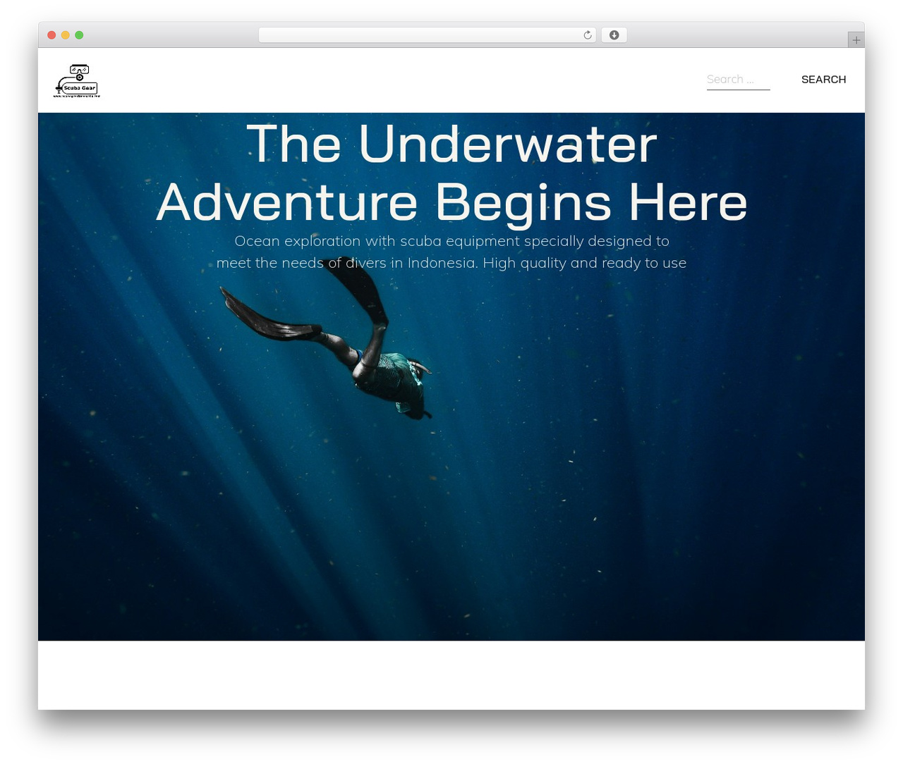 Hello Elementor WordPress theme - scubagearindonesia.com