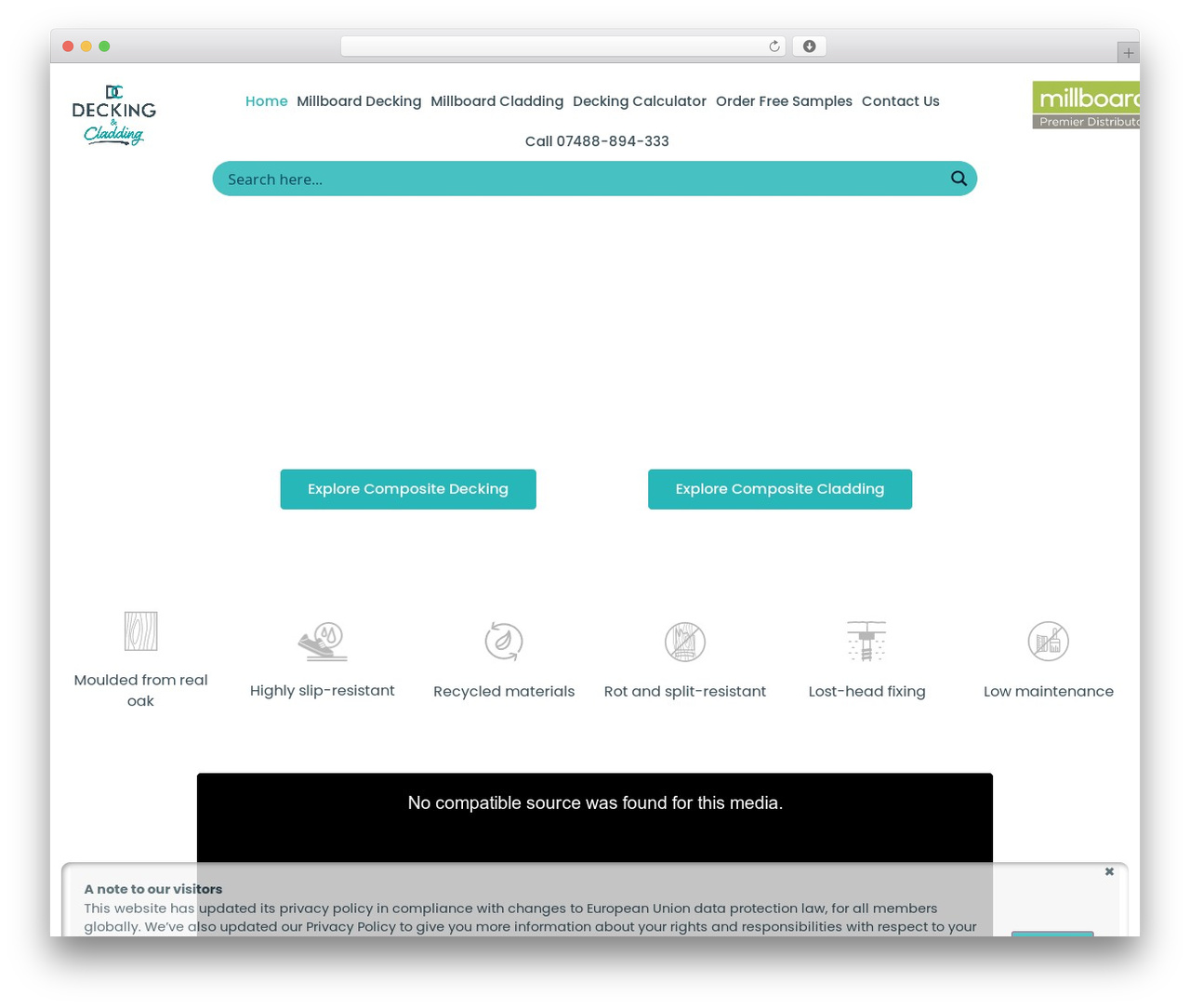 Hello Elementor WordPress theme - deckingandcladding.co.uk