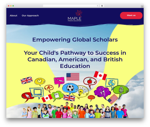 Hello Elementor WordPress website theme - mapleprivateeducation.com