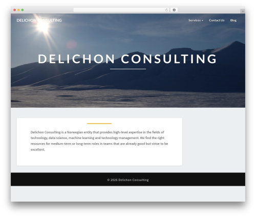 Lighthouse WordPress theme - delichon.no
