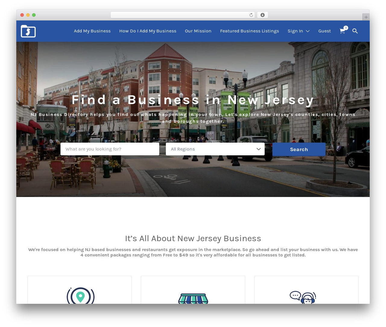 Listify WordPress theme - njbusinessdirectory.org