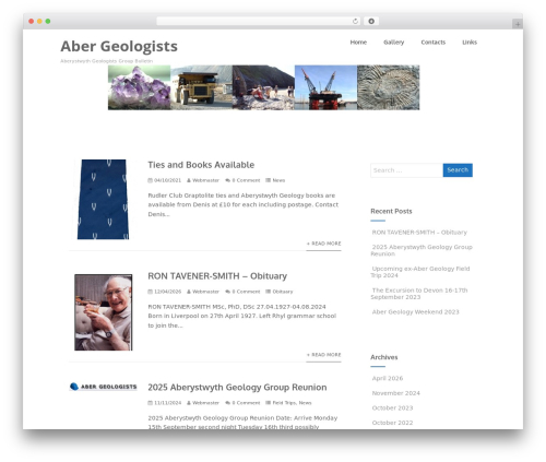 Optimizer free WordPress theme - abergeologists.net