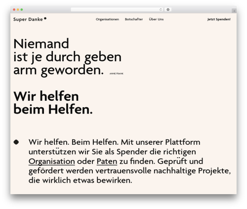 SuperDanke WordPress theme - superdanke.org