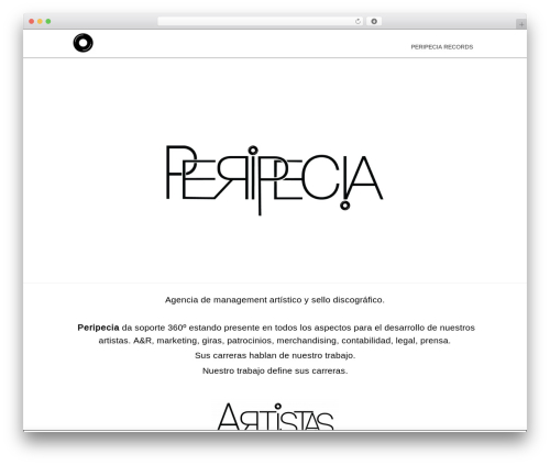 tMuzz theme WordPress - peripecia.es