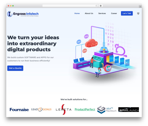 WordPress theme Engross - engrossinfotech.com