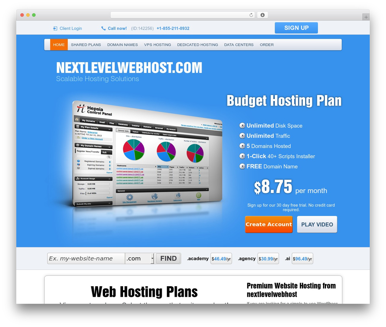 WordPress theme FeatureHosting - nextlevelwebhost.com